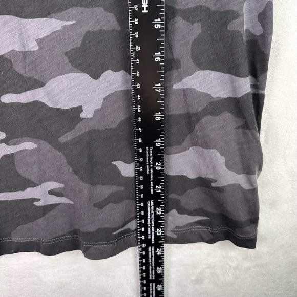 ATHLETA Organic Black Daily Camo Crew Tee Casual Athleisure Short Sleeve Top Sm - Picture 7 of 8